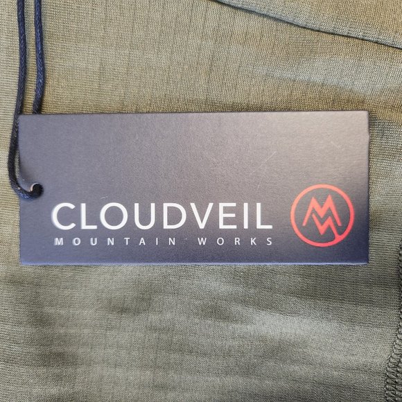 Cloudveil Jacquard Sierra Run Don't Walk Fleece 1/4 Zip Mens Medium - Picture 3 of 5